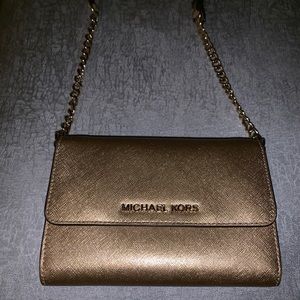 Michael Kors Gold Crossbody